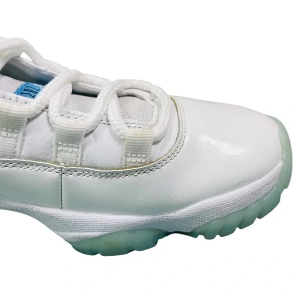 Nike Air Jordan 11 Retro White Blue Legends Sneakers - Picture 3 of 13